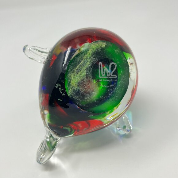 Art Glass Rooster Chicken Figurine Paperweight Farm House Decorative - Picture 5 of 7